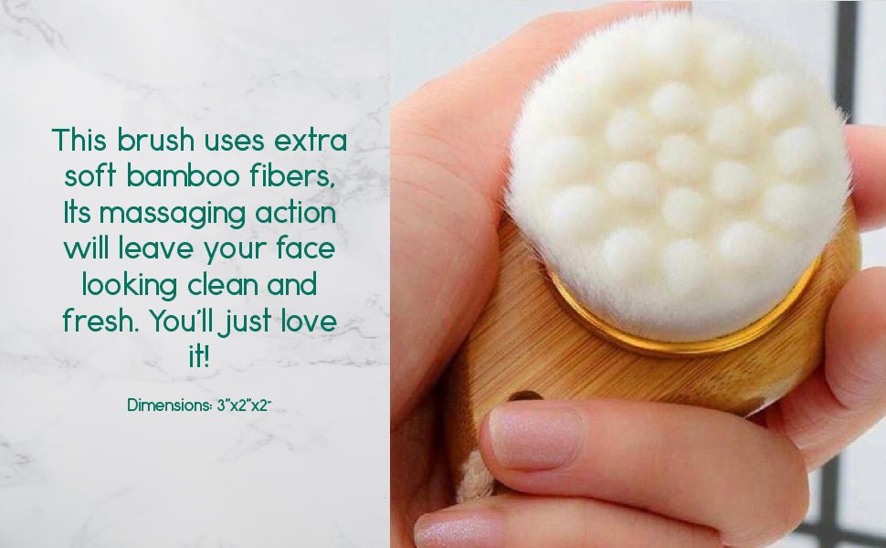 Facial Brush with Bamboo Handle - All - N - 1