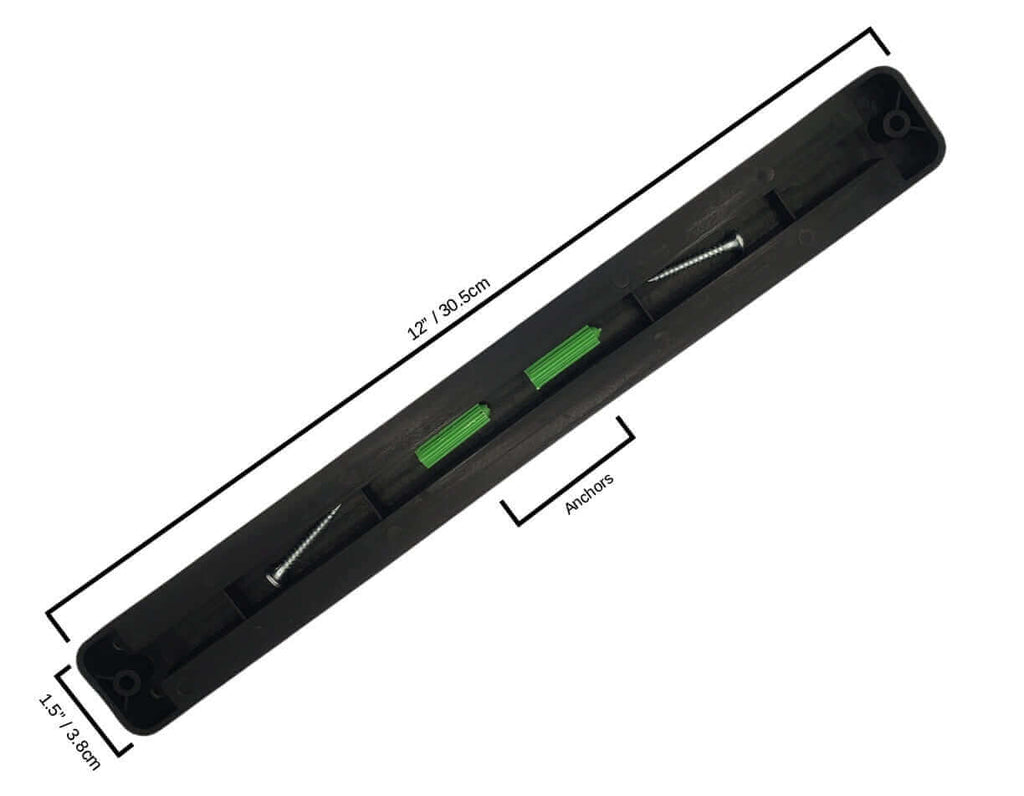 Kitchen Knife Set Kit | Red Handle & Black Magnetic Rack - All - N - 1