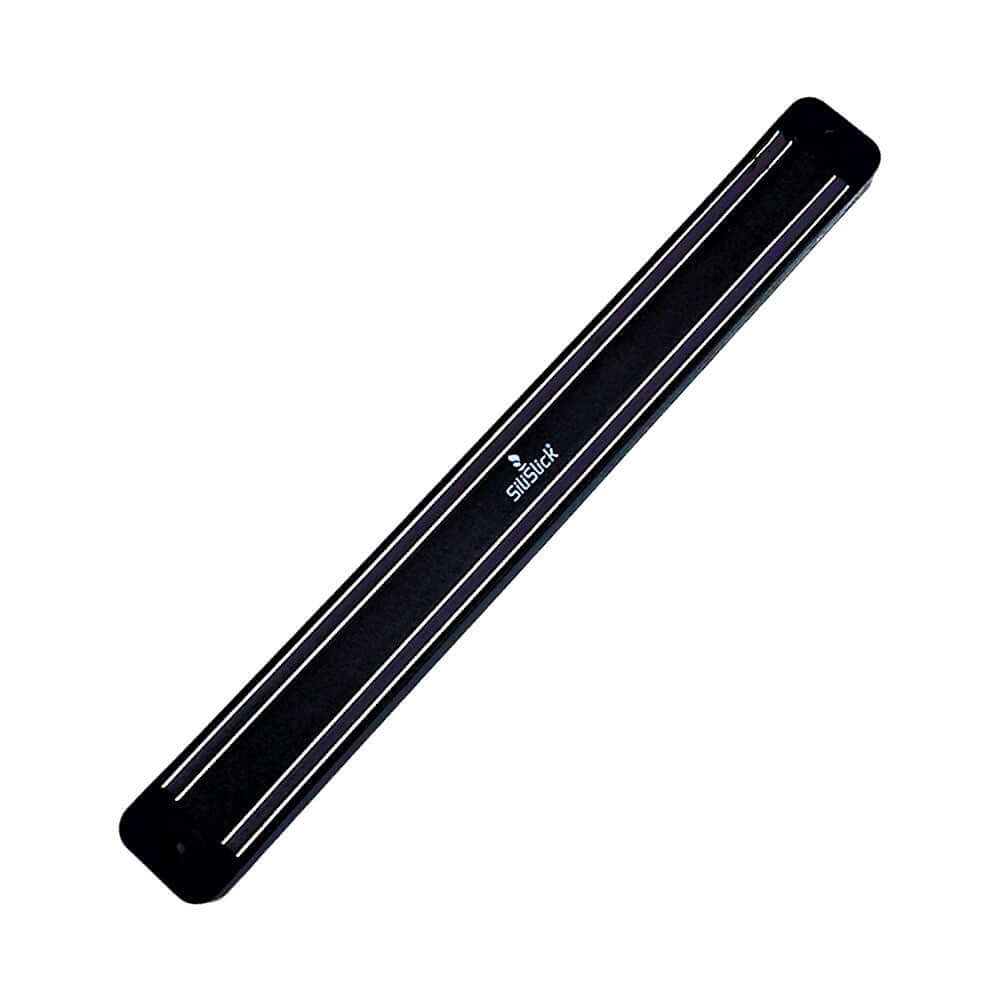 Kitchen Knife Set Kit | Black Magnetic Rack & Sharpener - All - N - 1