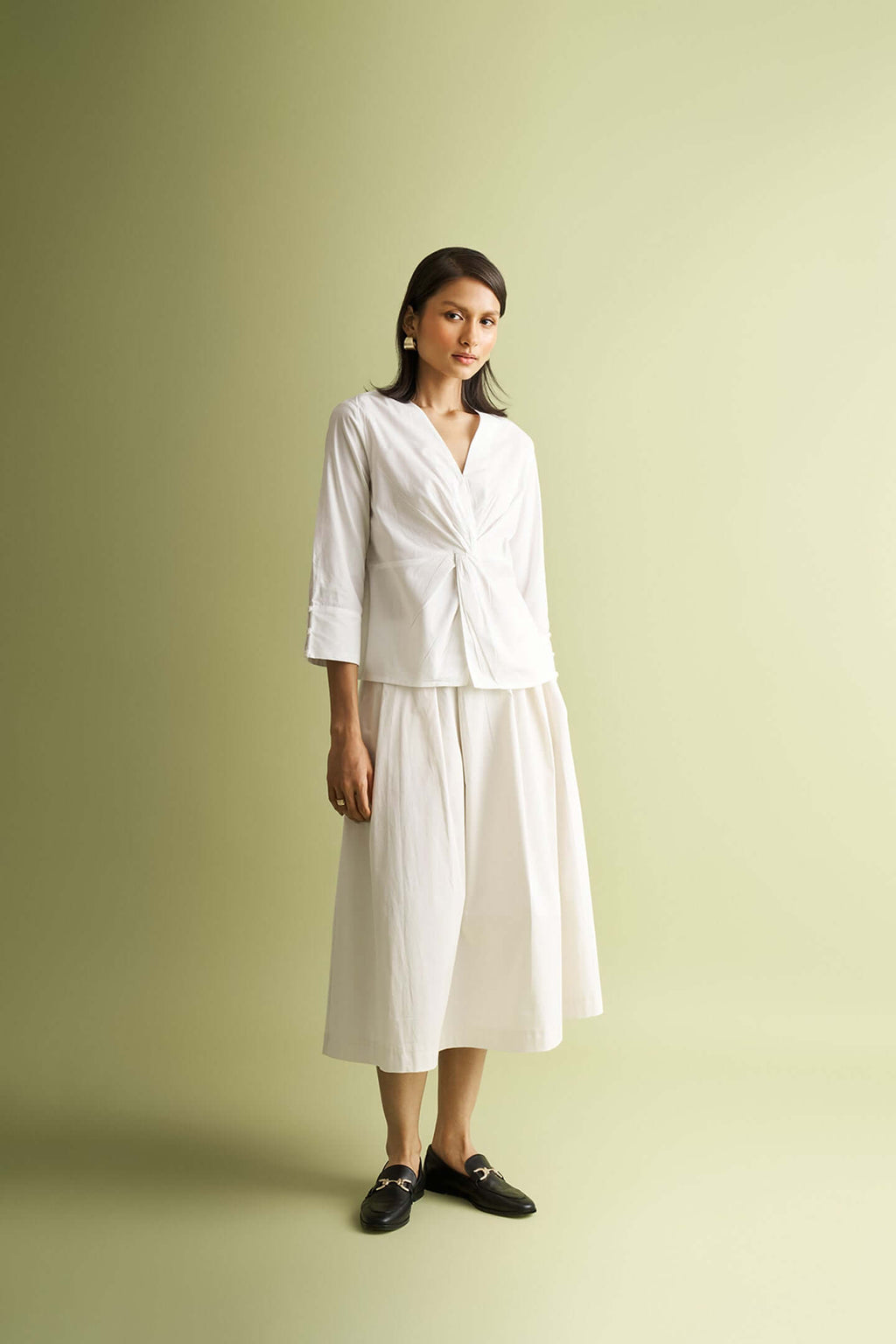 Front Twist Top in White - All - N - 1