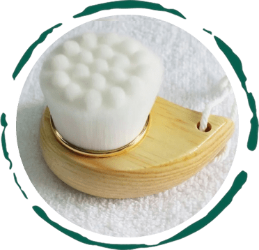 Facial Brush with Bamboo Handle - All - N - 1