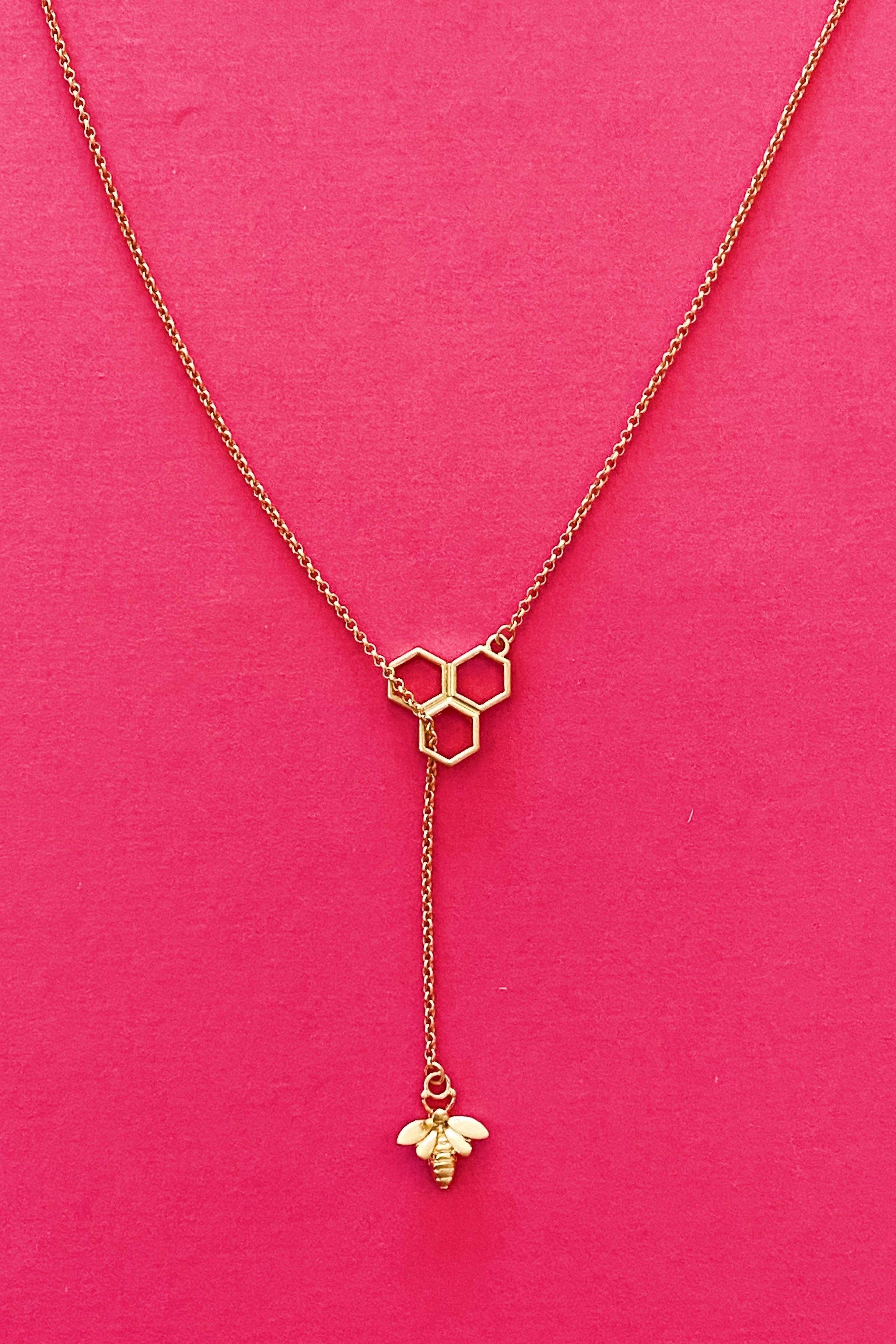 Bee With Me Necklace, Gold - All - N - 1