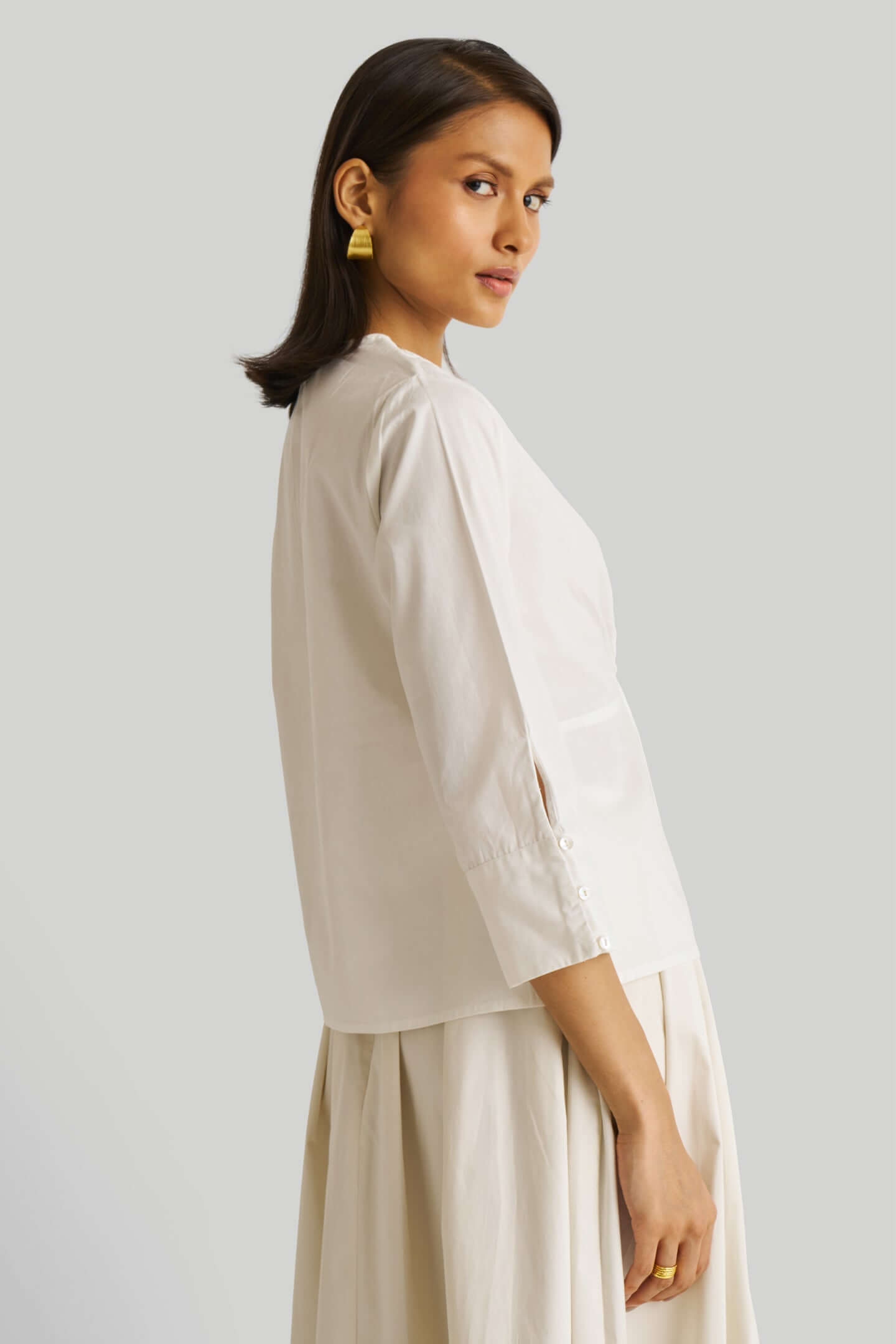 Front Twist Top in White - All - N - 1