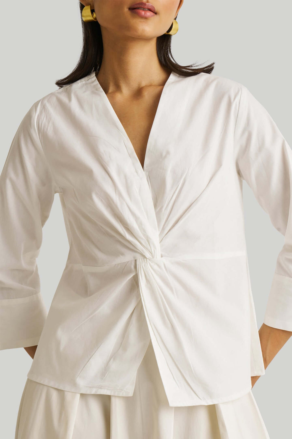 Front Twist Top in White - All - N - 1
