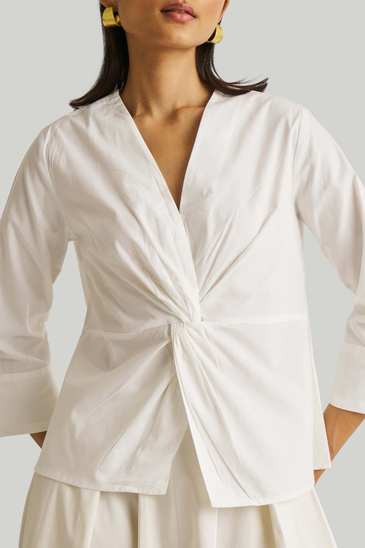 Front Twist Top in White - All - N - 1