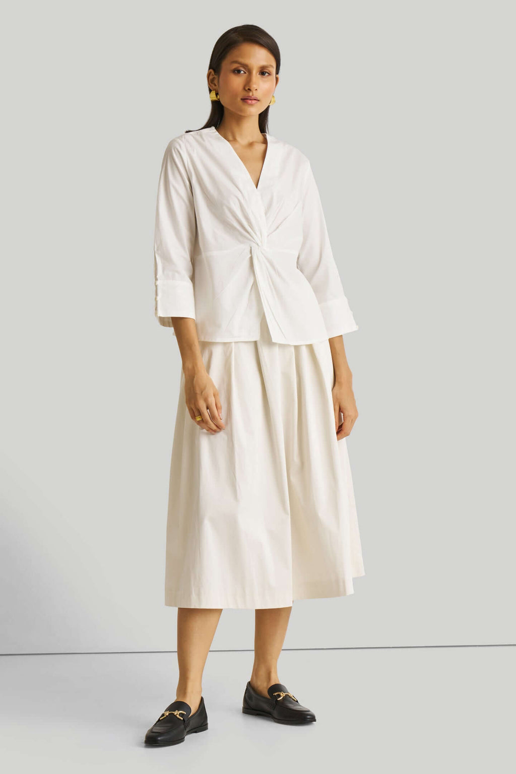 Front Twist Top in White - All - N - 1