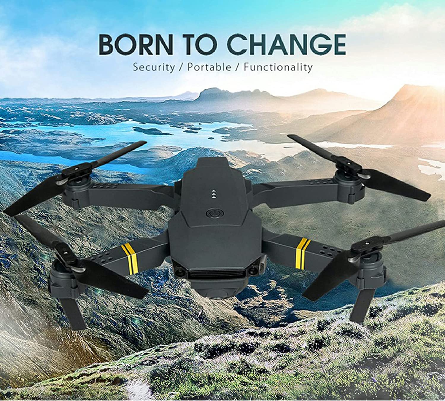 4K HD Dual Camera RC FPV WiFi Portable Wide Angle Foldable Quadcopter Drone - All - N - 1