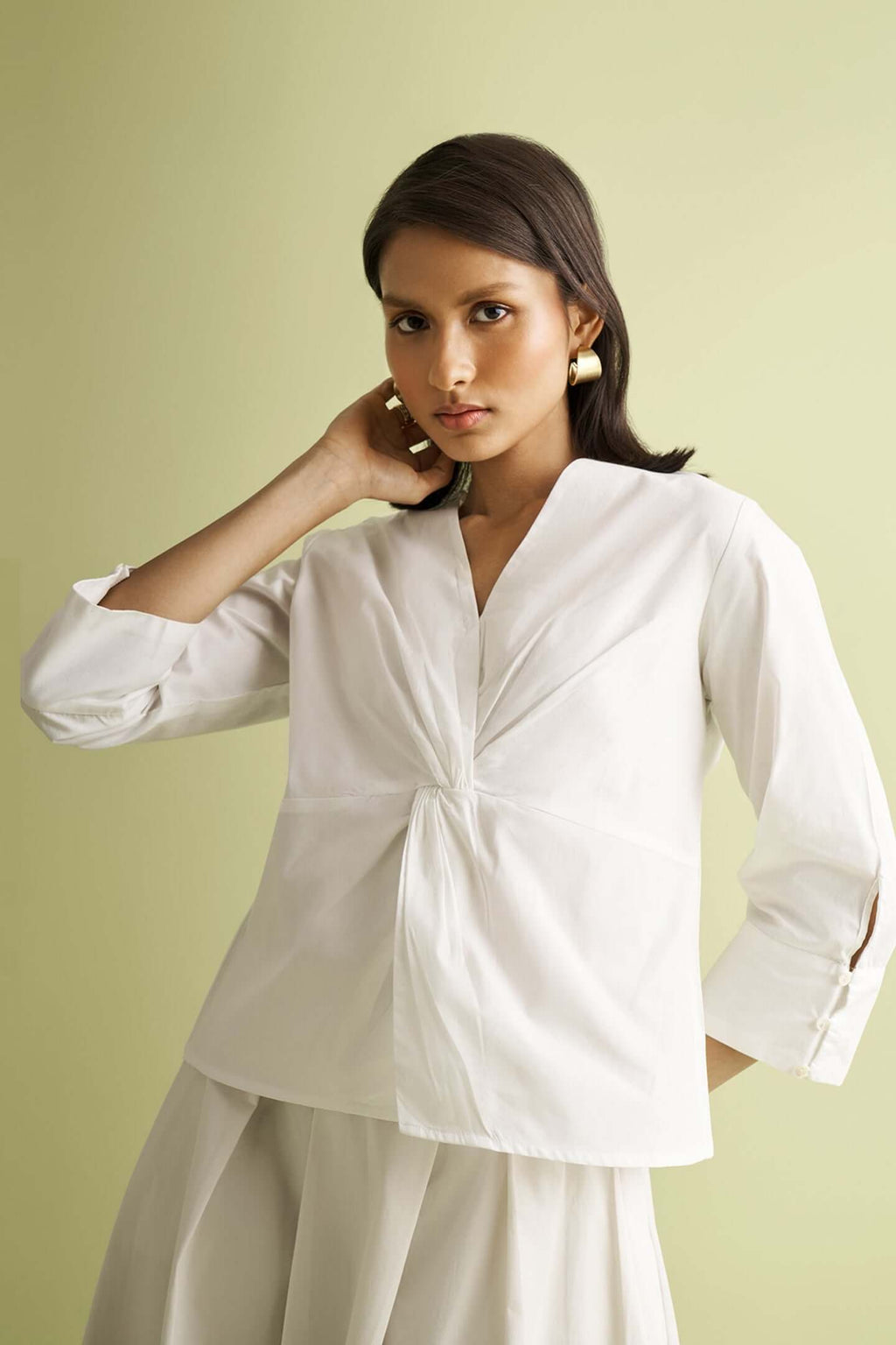 Front Twist Top in White - All - N - 1