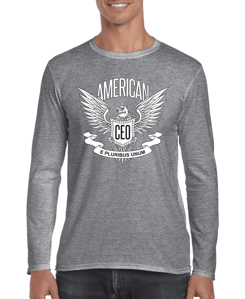 American CEO Patriotic Eagle Men's Long Sleeve Shirt - All - N - 1