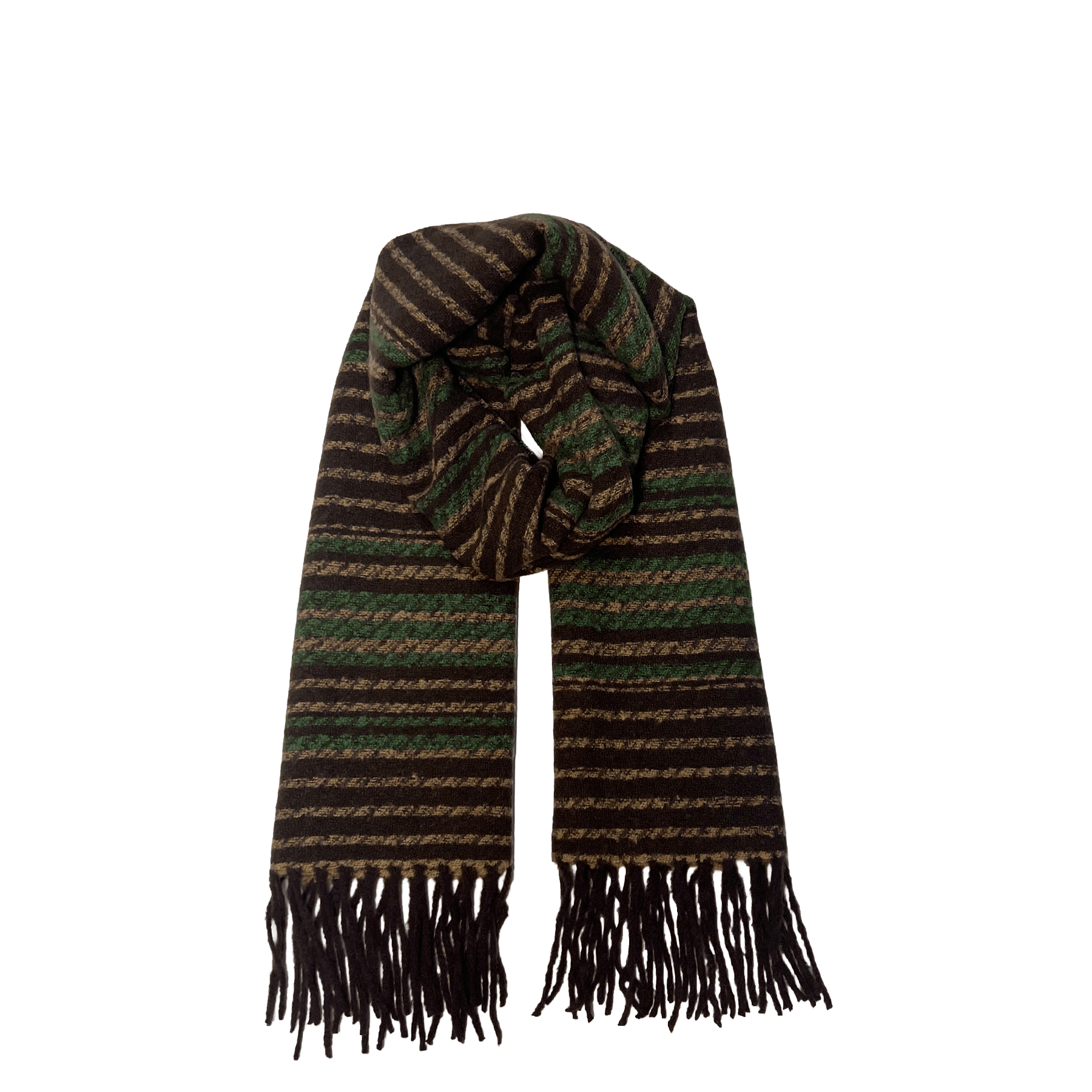 Brown Green Scarf - All - N - 1