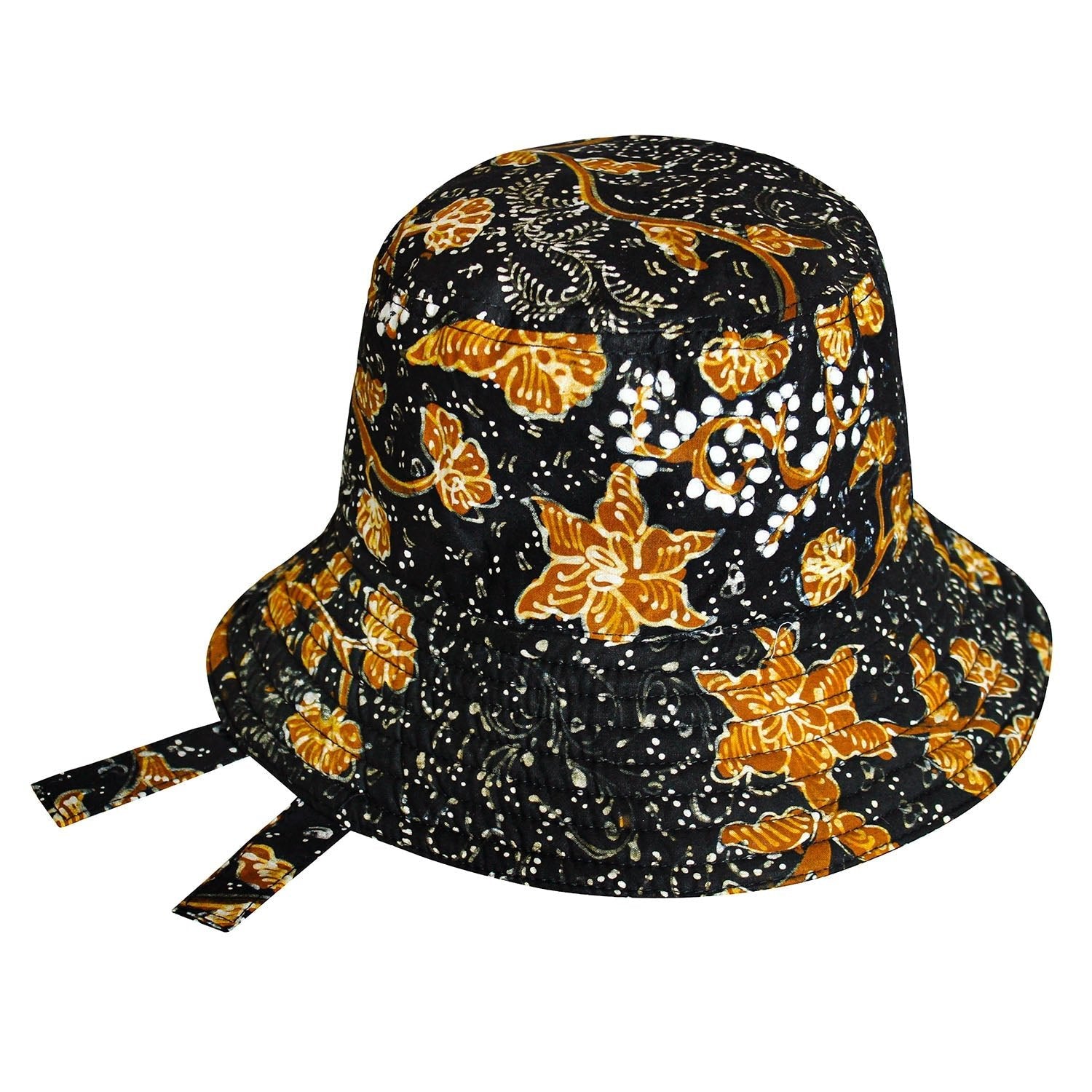 JASMINE Chinoiserie Batik Hat In Brown and Black - All - N - 1