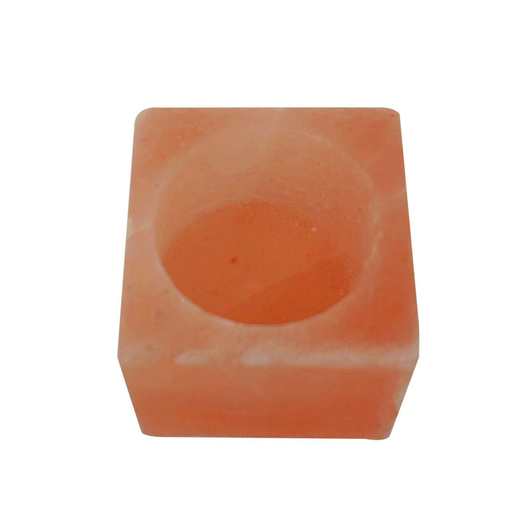 Himalayan Pink Salt Tea Light Holder by Pride of India – Salt Candle Holder – Room Décor Item – Great for Creating an Ambiance – Ideal for Home & Spa Uses – Natural Shape - All - N - 1