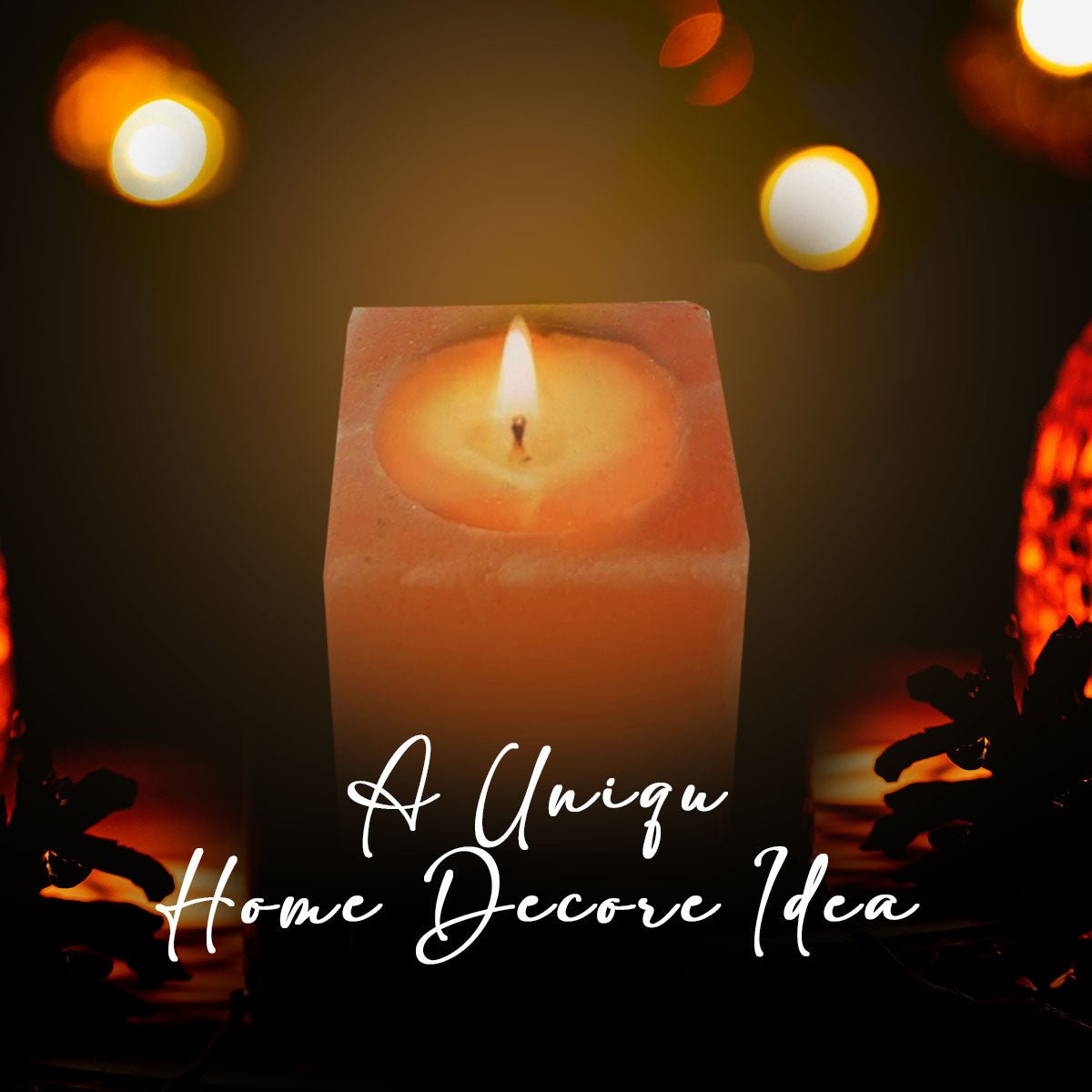 Himalayan Pink Salt Tea Light Holder by Pride of India – Salt Candle Holder – Room Décor Item – Great for Creating an Ambiance – Ideal for Home & Spa Uses – Natural Shape - All - N - 1