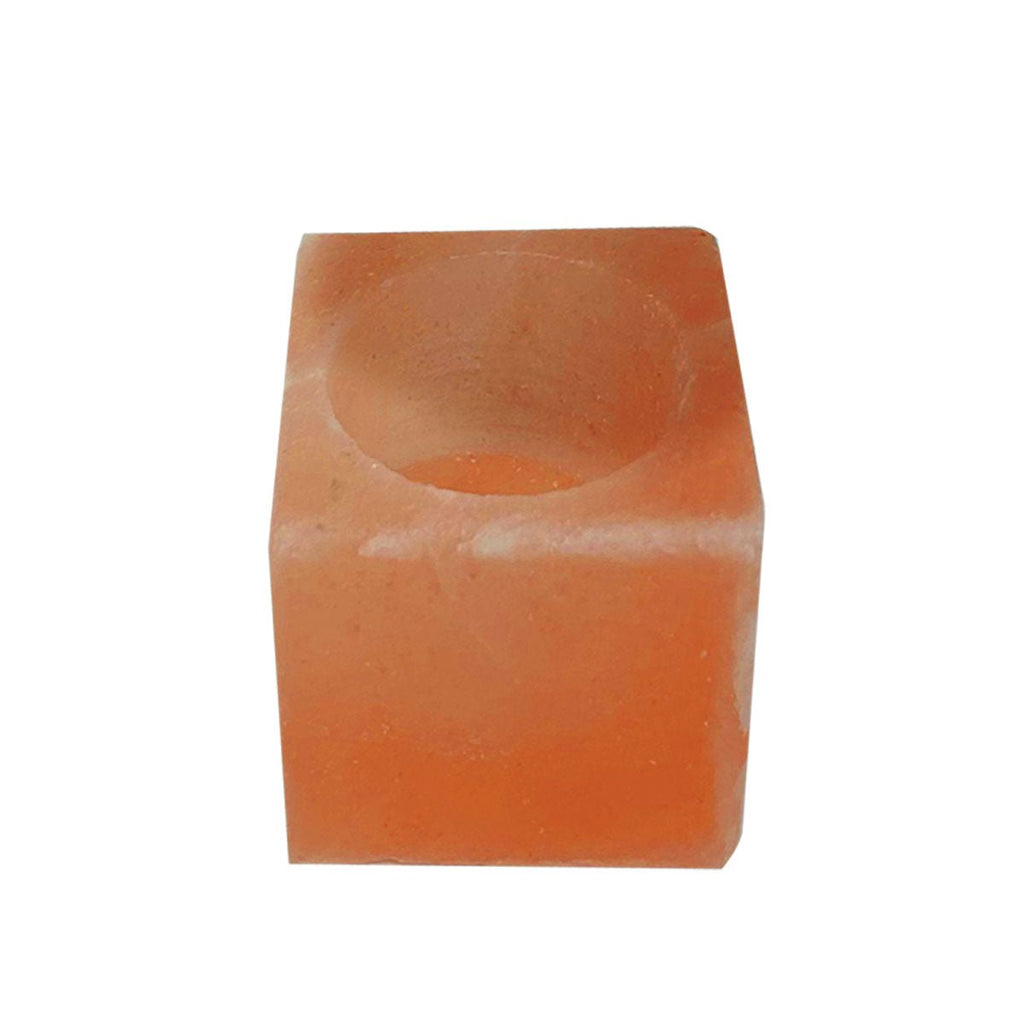 Himalayan Pink Salt Tea Light Holder by Pride of India – Salt Candle Holder – Room Décor Item – Great for Creating an Ambiance – Ideal for Home & Spa Uses – Natural Shape - All - N - 1