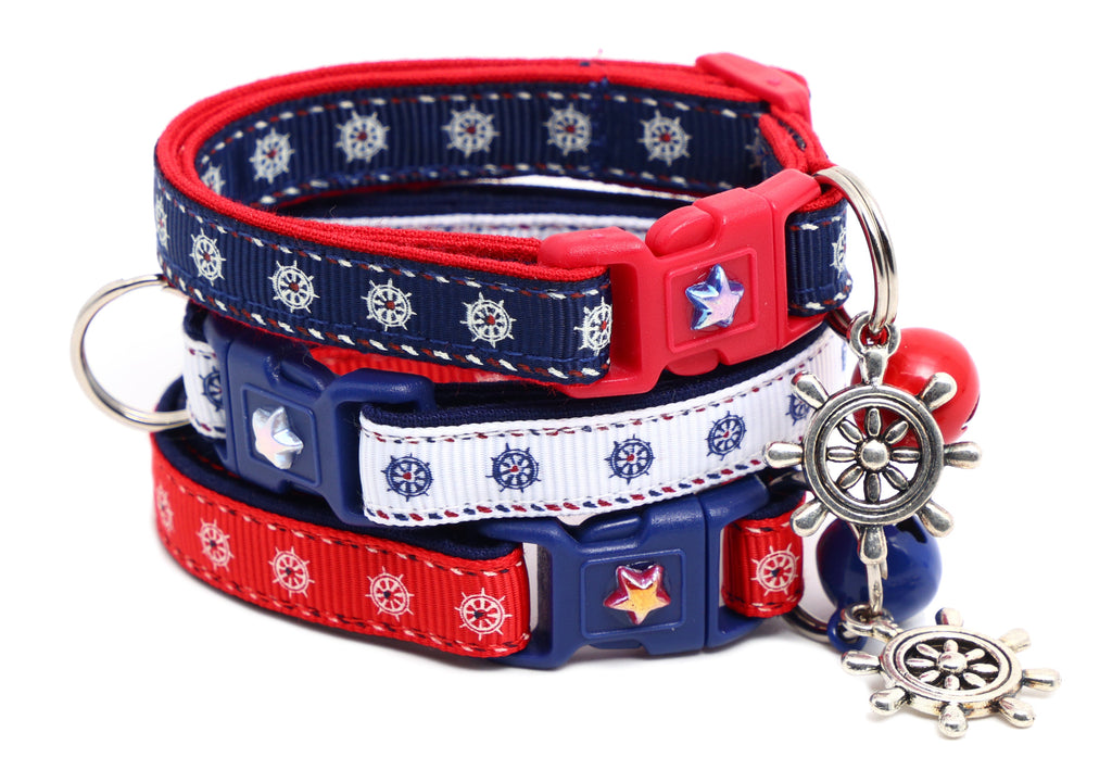 Ships Wheels Breakaway Cat Collar - All - N - 1