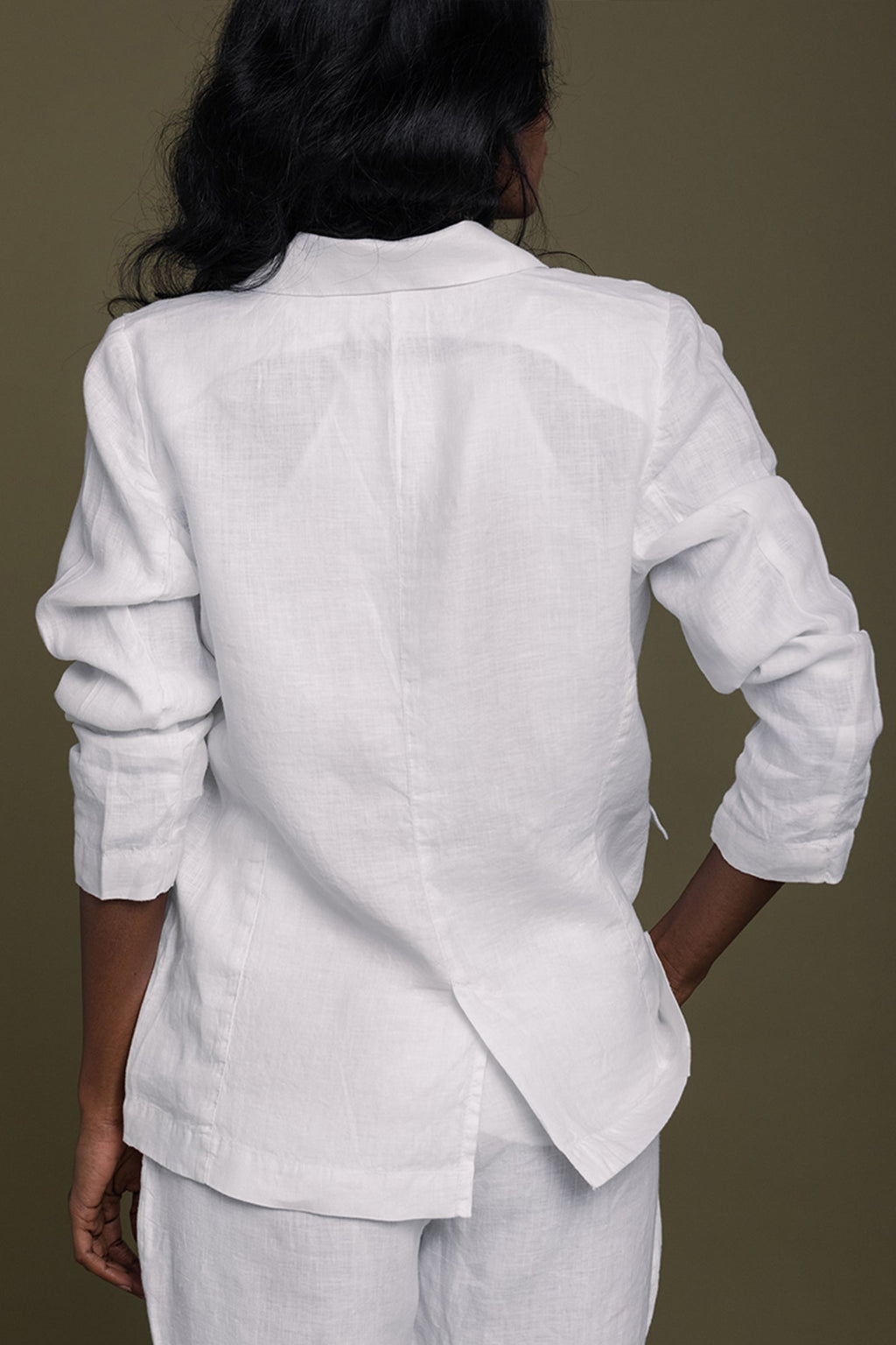 Hemp Three Piece Set in White - All - N - 1