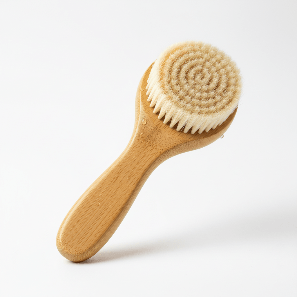 Eco - Friendly Facial Cleansing Brush - Natural Bamboo Handle with Soft Bristles - All - N - 1