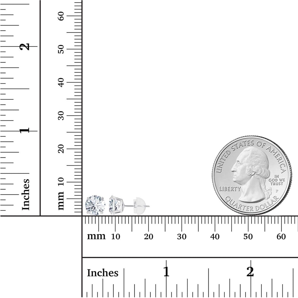 1.50 CTW AGI Certified Lab - Grown Diamond Stud Earrings in 14K White or Yellow Gold | F - G Color | VS Clarity | Ethical Luxury - All - N - 1