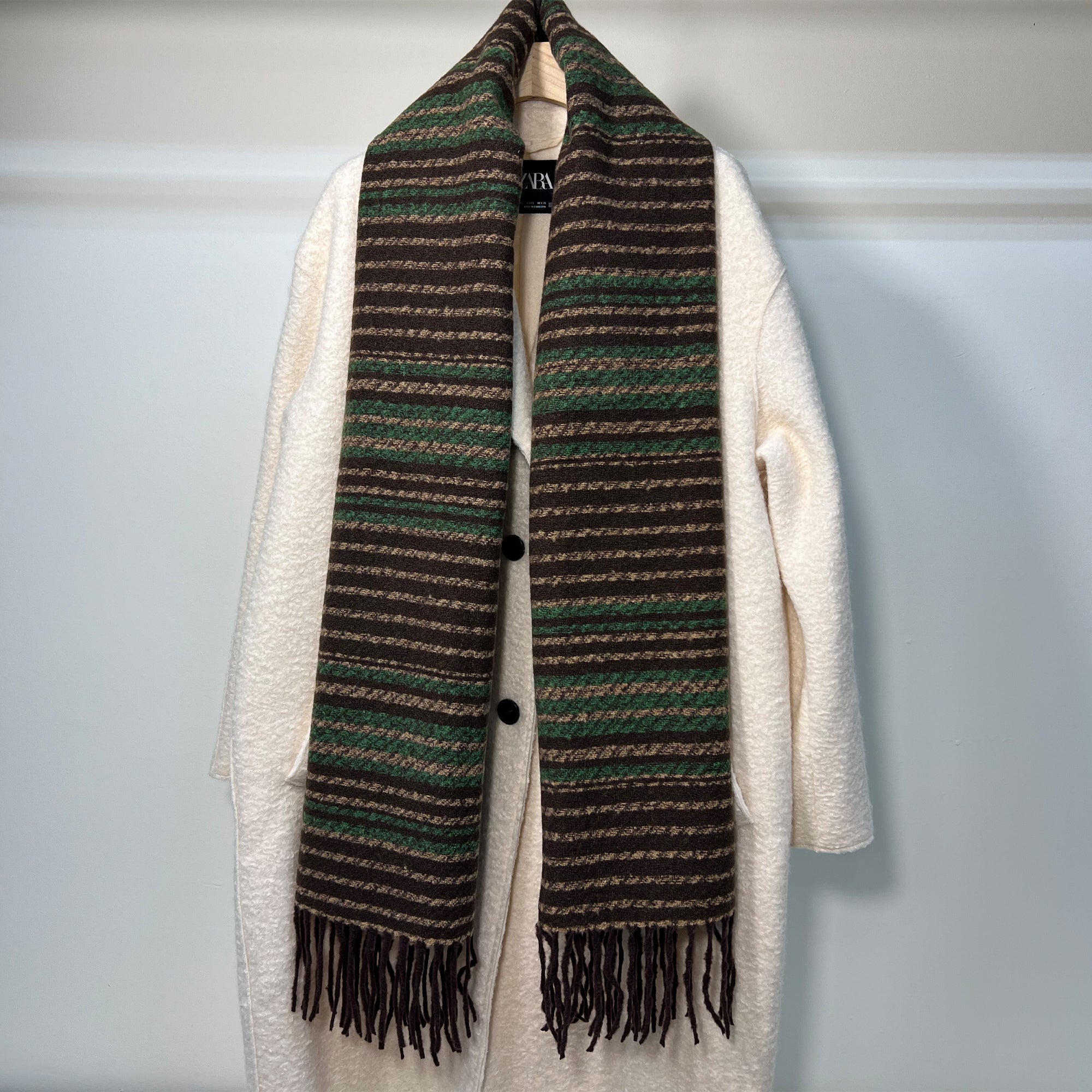 Brown Green Scarf - All - N - 1
