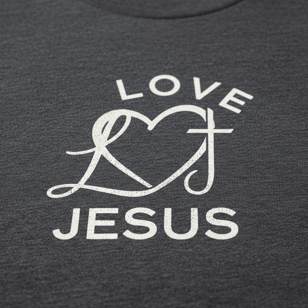 Love Jesus T-Shirt - Inspirational Faith - Based Graphic Tee - All - N - 1