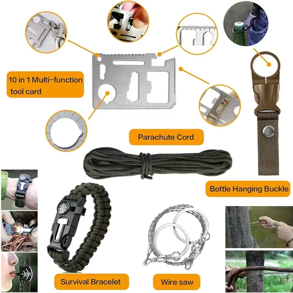 31 Pieces in 1 Bag Survival Gear and Equipment - All - N - 1
