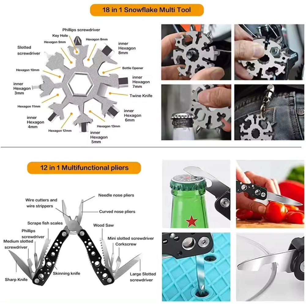 31 Pieces in 1 Bag Survival Gear and Equipment - All - N - 1