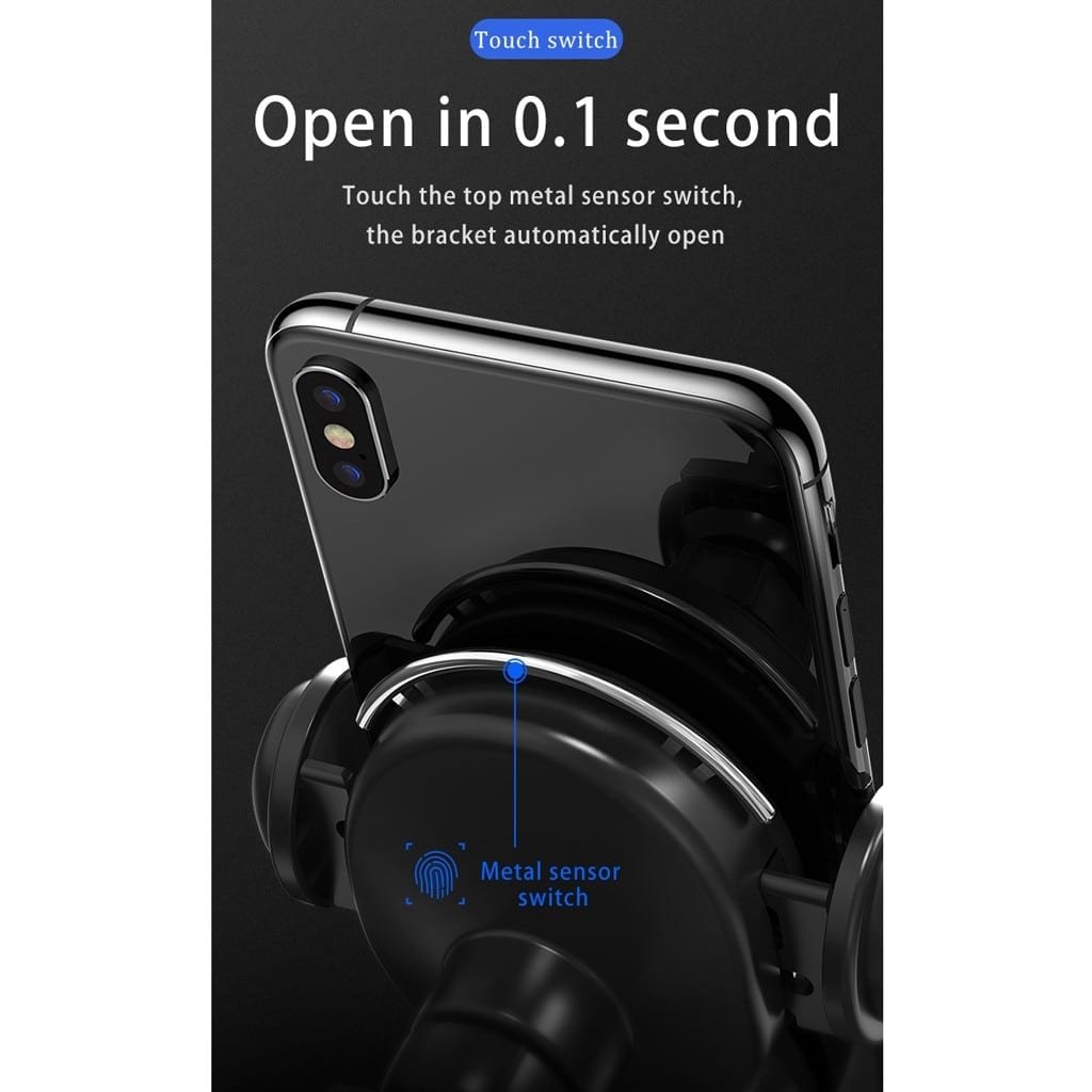 10W Wireless Automatic Clamping Mount Fast Charger For Your Car - All - N - 1