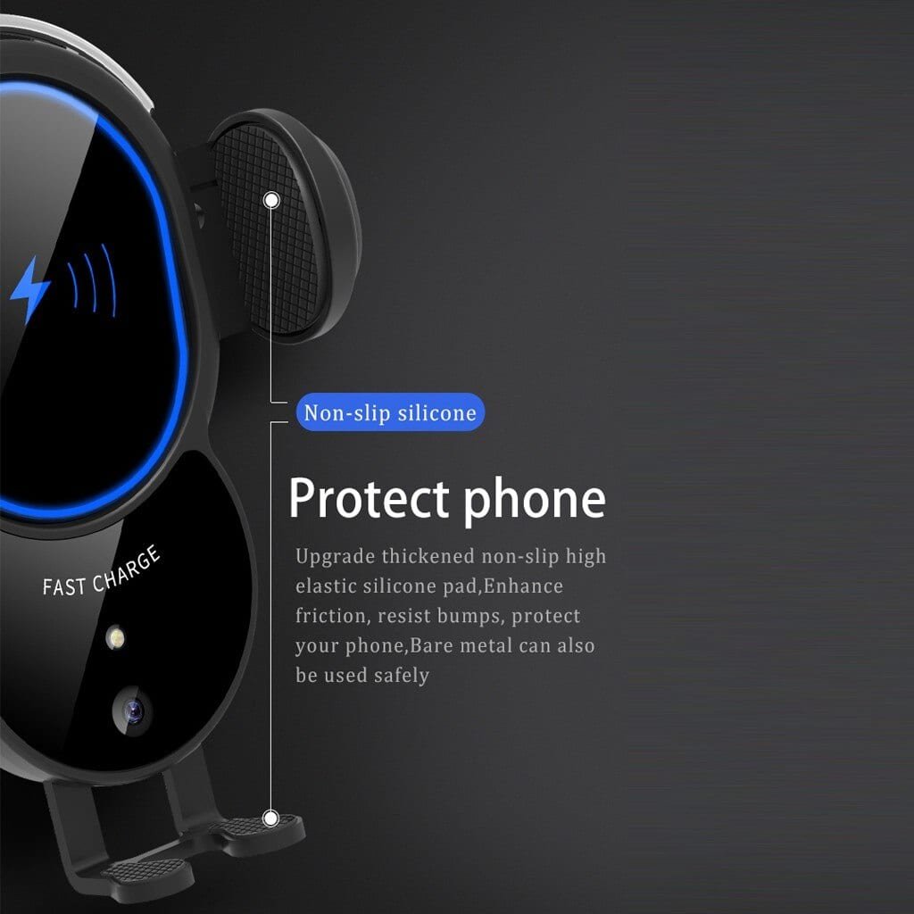 10W Wireless Automatic Clamping Mount Fast Charger For Your Car - All - N - 1