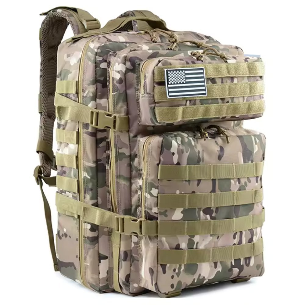 42L Tactical Backpack Bag with USA Patch - All - N - 1