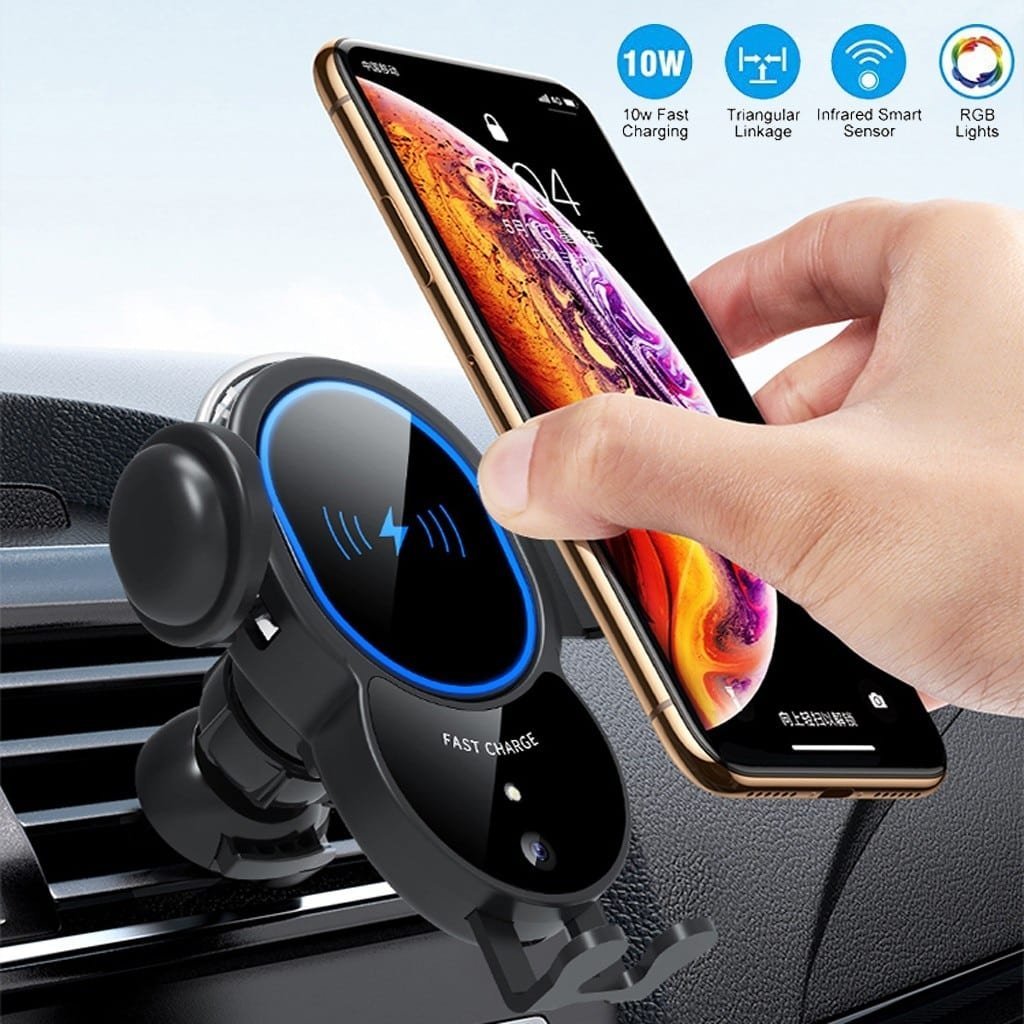 10W Wireless Automatic Clamping Mount Fast Charger For Your Car - All - N - 1