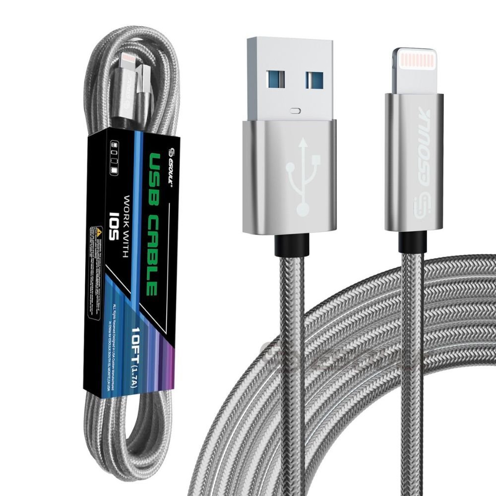 10FT USB Cable For IPhone XS/XR/XS MAX 1.7A - All - N - 1