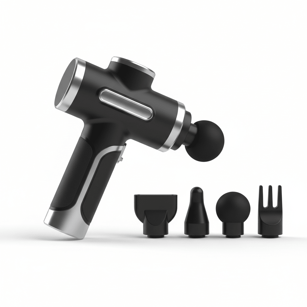 Muscle Massage Gun - Deep Tissue Percussion Massager with 6 Heads - All - N - 1