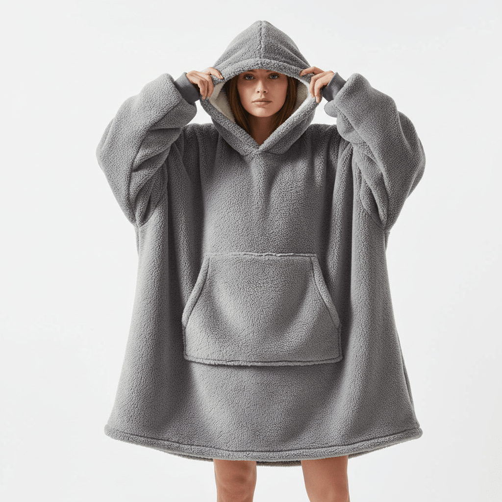 Oversized Hoodie Blanket - Ultra Soft Wearable Blanket with Pocket - All - N - 1